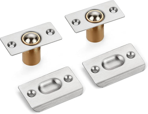 Ravinte Adjustable Ball Door Catch, Closet Ball Bearing Door Latch, Strong Drive Closing Door Accessories for Interior Doors, Solid Brass Body & S...