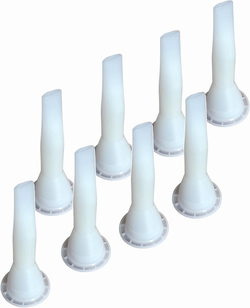 ANZHUO Sealant nozzle for sausage caulking gun, durable epoxy piston sealant nozzle, reusable sealant nozzle, and replacement consumables for caul...