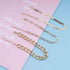 Bohemian Layered Anklet Gold Paperclip Chain Ankle Bracelet Fishbone Chain Anklets Adjustable Chunky Anklet Summer Beach Foot Chain Jewelry for Wo...