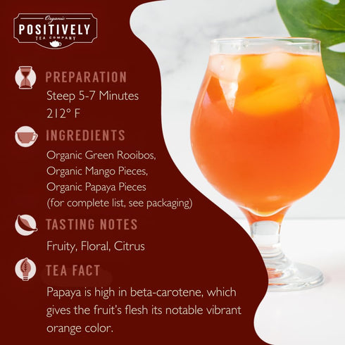 Organic Positively Tea Company, Island Breeze Rooibos Tea, Loose Leaf, 4 Ounce...