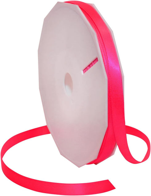 Morex Ribbon Neon Brights Satin, 3/8-inch by 50-Yard, Neon Hot Pink (08709/50-616)...