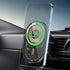 Transparent Magnetic Wireless Car Charger Stand, Compatible Charging Air Vent Mount, Compatible with iPhone15/14/13/12Series (C12PRO-blue)...