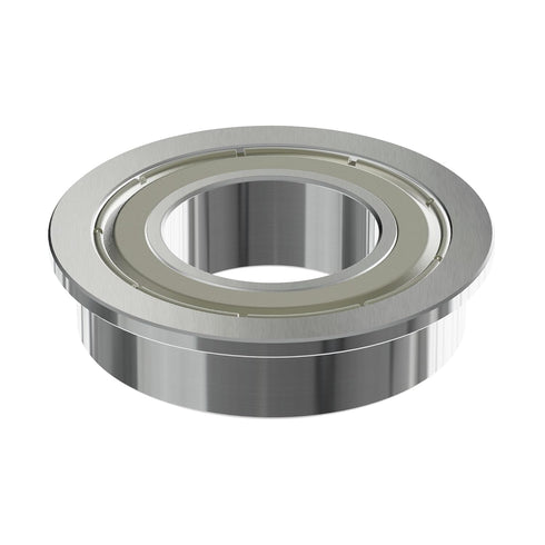 F63800ZZ Flange Ball Bearing 10×19×7mm Double Metal Shielded Flanged Bearing Chrome Steel ABEC-1(P0) Z2 Deep Groove Ball Bearing for Industrial Ma...
