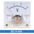 uxcell DC 0-15V Analog Panel Voltage Gauge Volt Meter 91C4 2.5% Error...