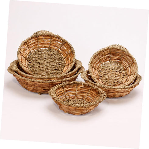 Dolsot Pot Base Woven Storage Baskets Serving Tray Stone Bowl Base Casserole Pot Holder Woven Casserole Pot Mat Stone Pot Mat Rattan Multifunction...