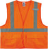 Ergodyne Unisex - H+l Class 2 Standard Solid Vest H L, Hook & Loop Orange, 4X-Large-5X-Large US...