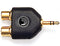 D'Addario Accessories 1/8 Inch Male Stereo to Dual RCA Female Adaptor...
