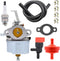 FitBest 632230 Carburetor Tune-up Kit replaces 632272 631828 631067 631067A Universal 520922 fits Tecumseh H30 H50 H60 HH60 HH70 5HP 6HP 4 cycle T...