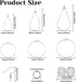YaeYur 372Pcs Beading Hoop Earrings for Jewelry Making Earring Finding Hypoallergenic Teardrop Round Beading Hoop Earring Hooks and Backs Open Jum...