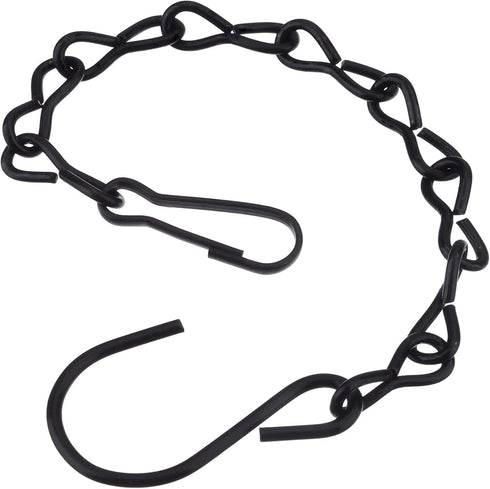 8 Pack 9.5 Inches Hanging Chains for Bird Feeders, Billboards, Chalkboards, Planters and Decorative Ornaments (Black)...