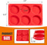 Hamburger Bun Molds 2 Pack Silicone Baking Pans, 4 Inch Muffin Top Pan Egg Sandwish Mold Small Layer Cake Molds Round Disc Pan for Mini Cake, Jumb...