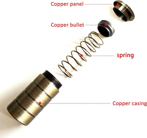 Floor Hole Dust-Proof Cover, Door Bolt Accessories, Safety Sliding Lock Inserts, Spring All Copper Dust-Proof Cover Hardware Cylinder Bolt 2 Pcs...