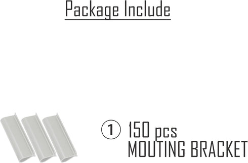 XKMT- White Mouting Bracket For Chain Link Fence View Blocking Privacy Tape Weave...