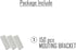 XKMT- White Mouting Bracket For Chain Link Fence View Blocking Privacy Tape Weave...