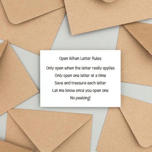 Open When Envelopes for College University Life, New Academic Year Begins Gift, Go to School Gift for Son Daughter Sibling, Going Away Envelopes G...