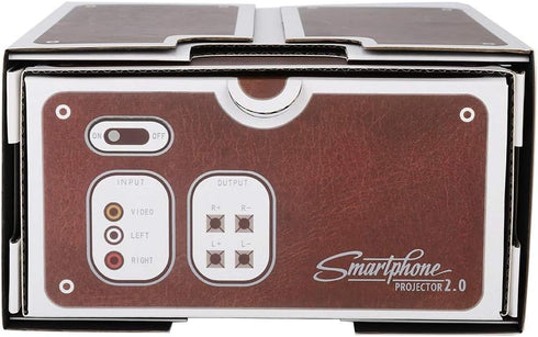 DIY Smartphone Projector, Mini DIY Projector, Simple Portable Cardboard Beamer, Lightweight Cell Phone Projector for Playing Video / Film...