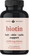 Hair Vitamins - Biotin 10000 mcg with Vitamin A, E, C, D & Adaptogens to Support Hair, Skin & Nails - Biotin Supplement for Health & Growth | Vega...