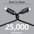 100W USB C Cable 2 Pack 6.6FT USB C to USB C Cable Silicone Fast Charging USB C to USB C Cable with LED Display for HTC U23 U23 Pro Desire 22 22 P...