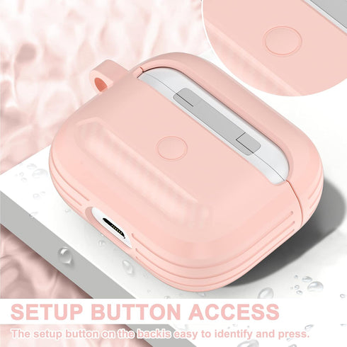 ORIbox Carbon Fiber Designed for Apple AirPods 3 Case, Full Protective Case Skin with Keychain...