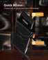YESIIW Slim Wallet for Men - Pop up Card Holder Mens Wallet with RFID Protection Leather Wallets with ID Window and Metal Case Black...