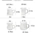 CHOOLD Creative Embossed Stripe Clear Crystal Glass Creamer Jug for Kitchen (4/5.5/9/12oz)...