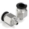 TAILONZ PNEUMATIC Male Straight 4mm Tube OD x M6 Thread Push to Connect Fittings PC4-M6 (Pack of 2)...