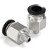 TAILONZ PNEUMATIC Male Straight 4mm Tube OD x M6 Thread Push to Connect Fittings PC4-M6 (Pack of 2)...