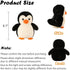 Penguin Stuffed Animal Plush Gifts for Kids, Cute Penguin Plushie Toy Doll, 8.7"...