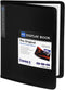 Sooez 30-Pocket Binder with Plastic Sleeves 8.5x11" (Black), Heavy Duty Art Portfolio Folder with Clear Sheet Protectors, Display 60 Pages, Presen...