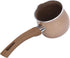Butter Pot, Saucepans Aluminum Alloy Cooking Pot for Coffee Butter Chocolate Nonstick Milk Pan 8cm Dia Single Handle(brown)...