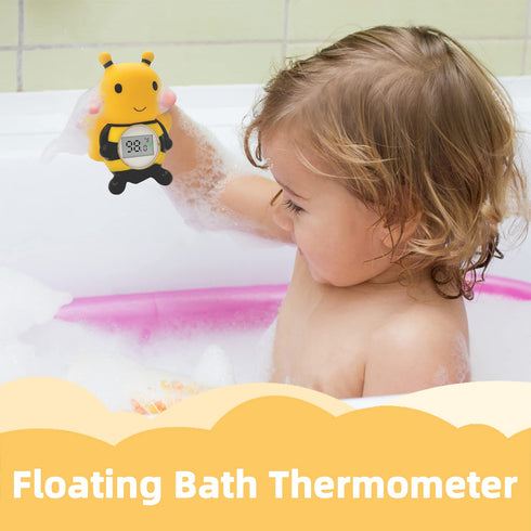 Baby Bath Thermometer Floating Toy, Safety Water Temperature Thermometer for Bathtub - Tub Toy Gift for Newborn Baby Shower, Infants, Toddlers, Ki...