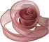 1-1/2 Inch Wide 10 Yards Dusty Rose Pink Wired Chiffon Ribbon Sheer Wired Organza Ribbon for Crafts Floral Bouquets Wedding Party Valentine's Day ...