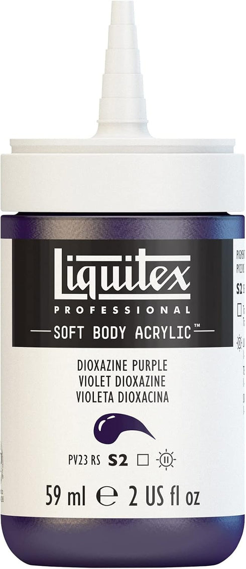 Liquitex Professional Soft Body Acrylic Paint, 59ml (2-oz) Bottle, Dioxazine Purple...