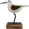 Wooden Sea Birds Decor Wood Seagull Statue Bird Figurines Seabird Statue Standing Seagulls Decorations Coastal Sculpture Nautical Beach Ocean Home...