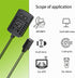 12V Power Supply AC to DC Converter Wall Plug to Car Cigarette Lighter Power Adapter, 110V-240V to 12V Current 2A Max Power 24W Max for Car Shaver...