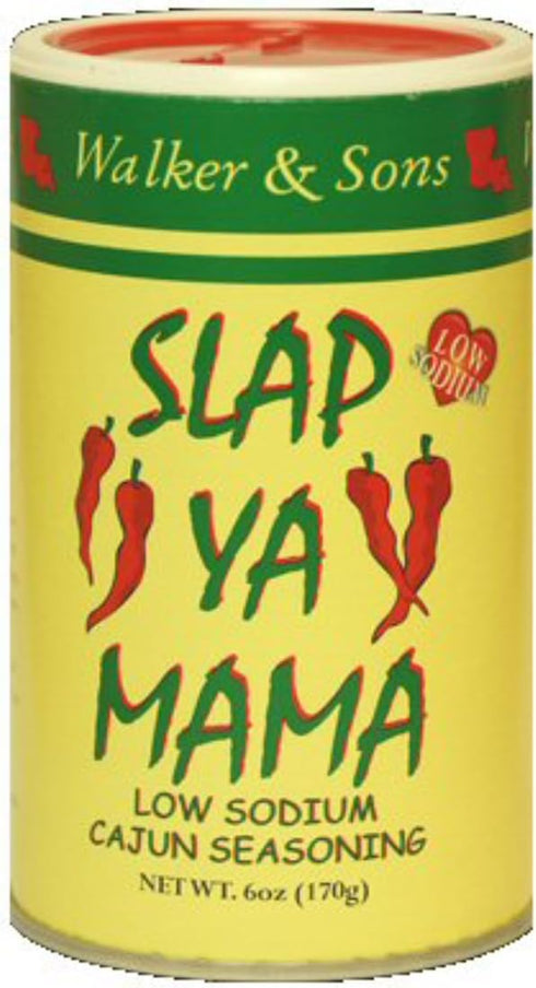 SLAP YA MAMA - Low Sodium Cajun Seasoning - 6 oz. Three Cans...