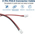 SDTC Tech 3 Pack 9V Battery Snap to 2-Pin PH2.0 Connector Cable I Type Battery Clip Lead Wire (15cm)...