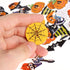 100 Pieces Halloween Wood Buttons Pumpkin Witch Spider Bat Owl Shaped Wooden Buttons 2 Holes Buttons for Sewing Knitting Scrapbooking DIY Hallowee...