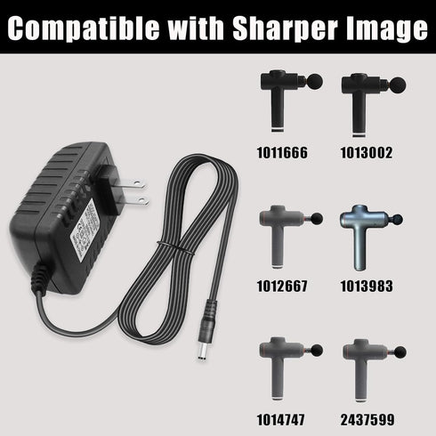 27V Charger Replacement for Sharper Image 1011666 1012667 1013002 1013985 2313786 2316222 2437599 Powerboost Percussion Deep Tissue Cordless Massa...