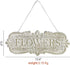 All Chic Metal Garden Sign Hanging Flower Sign Yard Sign Garden Decor Sign Door Hanger Metal Garden Decor Rustic Farmhouse Backyard Outdoor Wall D...
