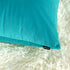 Artcest Cozy Solid Velvet Throw Pillow Case, Decorative Couch Cushion Cover, Soft Sofa Euro Sham with Zipper Hidden, 24"x24" (Light Teal)...