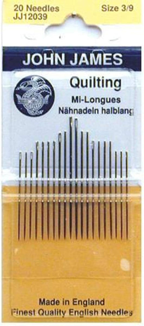 John James Quilting/Betweens Hnd Ndls-Size 3/9 20/Pkg...