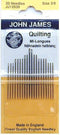 John James Quilting/Betweens Hnd Ndls-Size 3/9 20/Pkg...