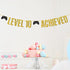 Level 10 Achieved Banner, Double Digits, Game on Level 10 Hanging Sign, Glittery Video Gamer Happy 10th Birthday Party Decorations...