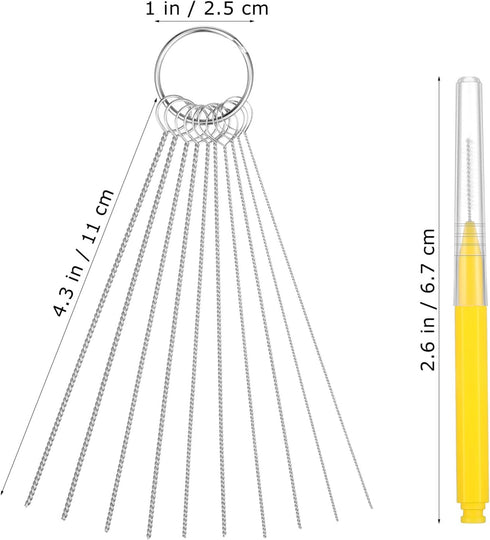 Gatuida Shower Head Cleaner: Small Gaps Hole Anti-Clogging Shower Head Cleaning Brush, Shower Nozzle Clog Removal Picks Shower Cleaner Brushes for...