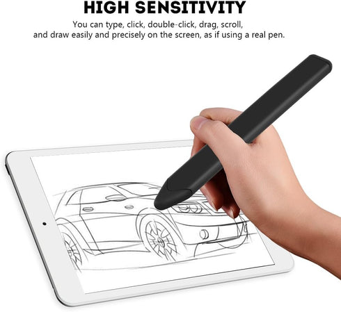 Flat Stylus, Universal Replacement Flat Capacitive Touch Screen Stylus Pen for iPhone//BlackBerry(Black)......