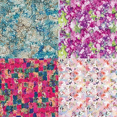 DESEACO 6x6 Floral Scrapbook Paper, 24 Sheets, Single-Sided, Cardstock...