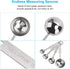5PCS OstWony Measuring Spoons Set, Includes 1/8 tsp, 1/4 tsp, 1/2 tsp, 1 tsp, 1 tbsp, Food Grade Stainless Steel measuring cups, Tablespoon and Te...