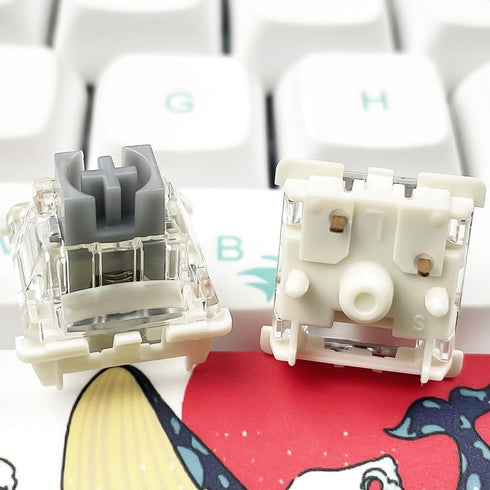 DRAOZA Gateron G Silver Pro 3.0 Switches,5 Pin Pre Lubed RGB SMD Linear Switches for MX Gaming Mechanical Keyboard (G Pro 3.0,Silver,36PCS)...