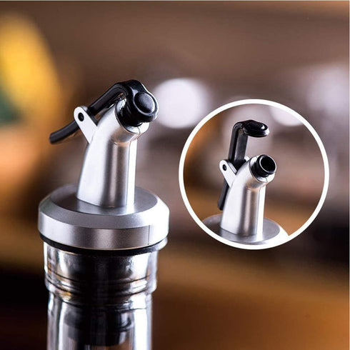 4 Pcs Oil Pour Spouts, Olive Oil Bottle Dispenser with Leakproof Nozzle for Olive Oil, Wine, Vinegar, Soy Sauce, Oil Bottle Dispenser Kitchen Tool...